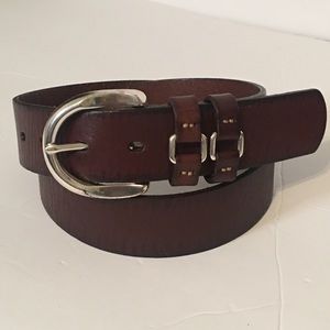 FOSSIL Women's dark brown leather belt SIZE M